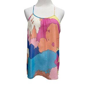 Tibi 4 Sleeveless Silk Top Blouse